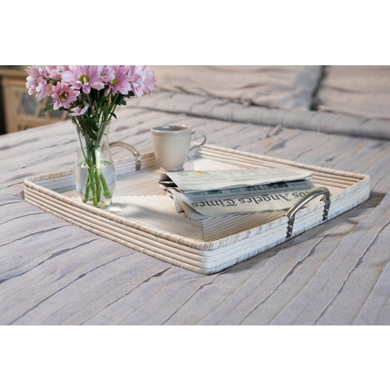 Artifacts Rattan Sattu Collection Square Tray