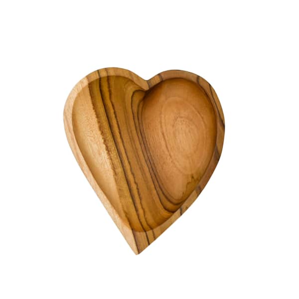 Wild Olivewood Heart Bowl