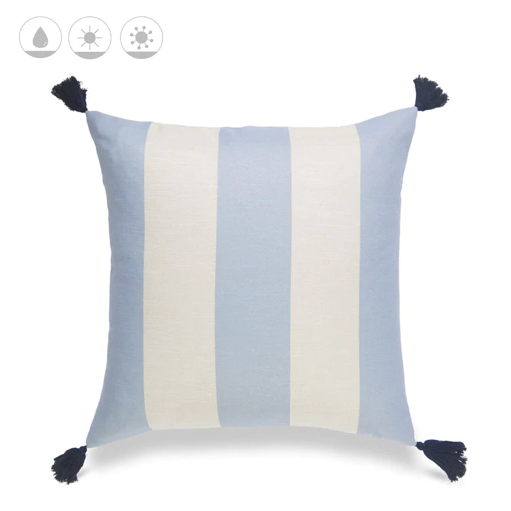 Beach Outdoor Throw Pillow , Sky Blue