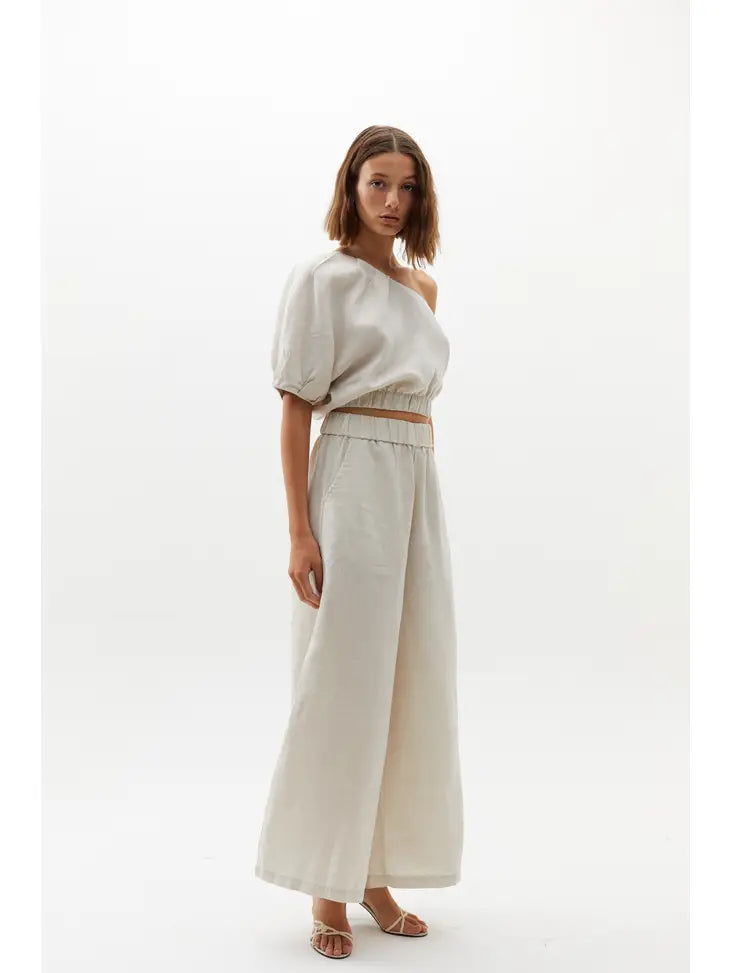 Cape Linen Pants - Natural