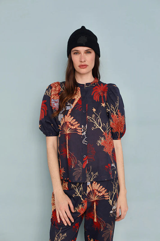 BALLOON SHIRT TOILE DE JOUY BLUE