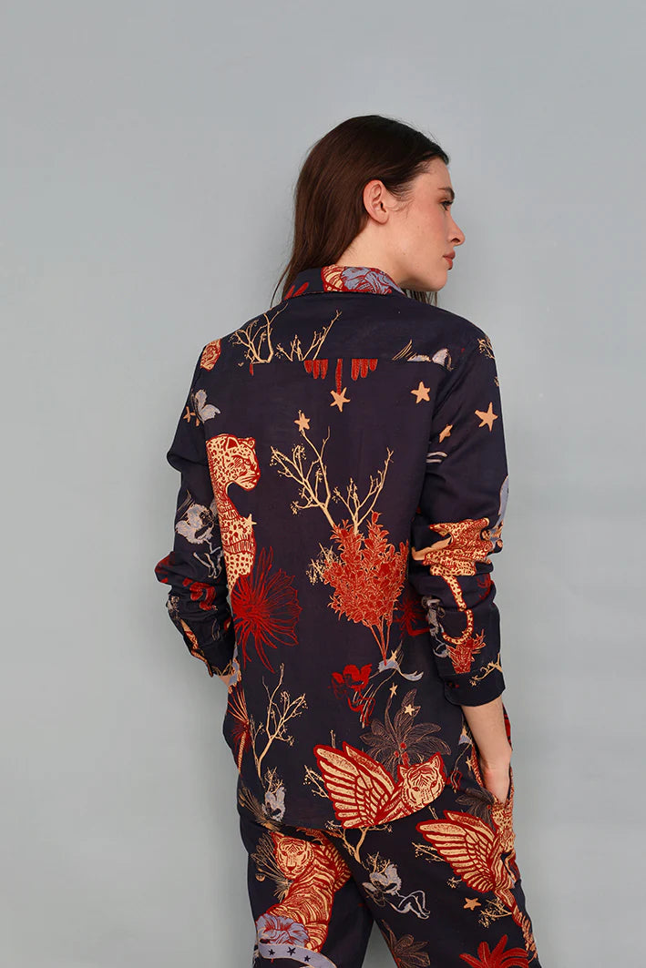 SHIRT TOILE DE JOUY BLUE