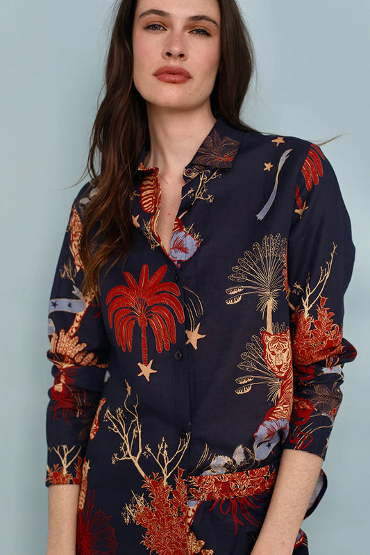 SHIRT TOILE DE JOUY BLUE