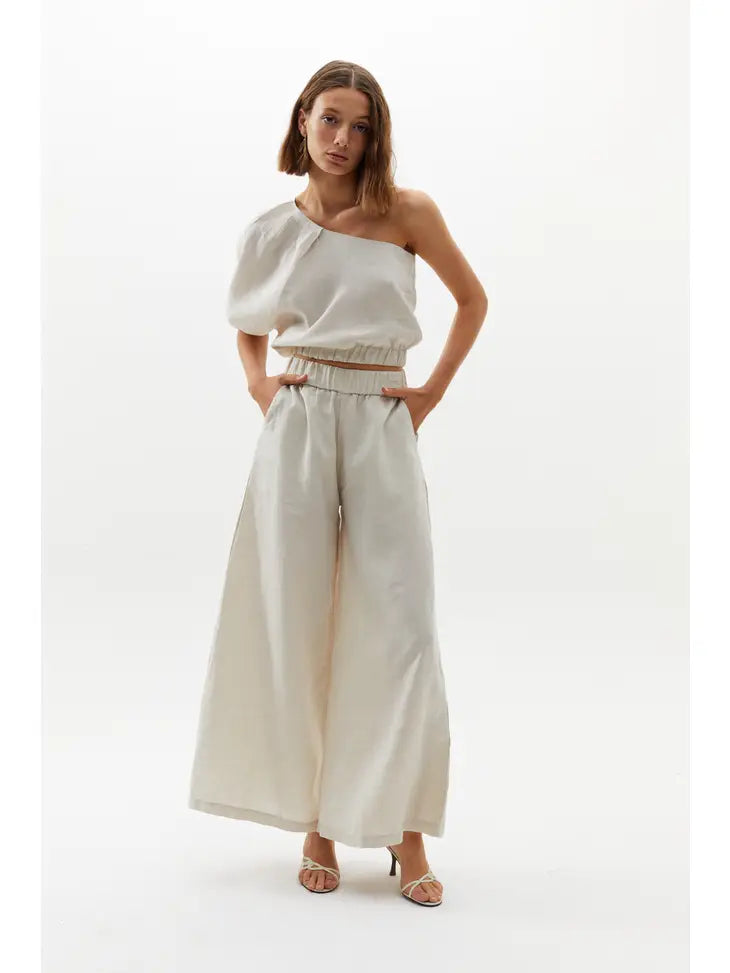 Cape Linen Pants - Natural