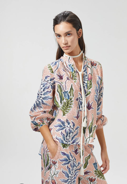 SAKE LINEN SHIRT - MARRAKECH GARDENS