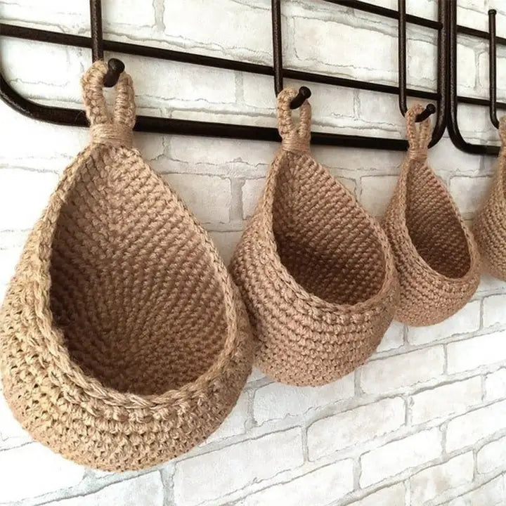 Woven Hanging Storage Baskets