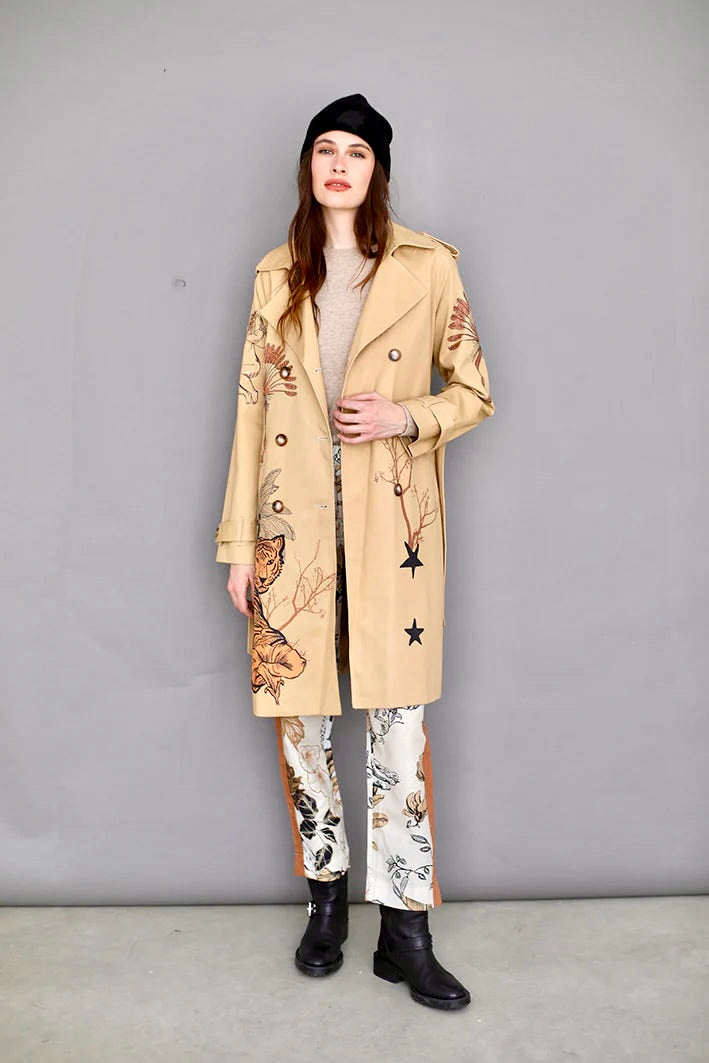 TRENCH TOILE DE JOUY BEIGE