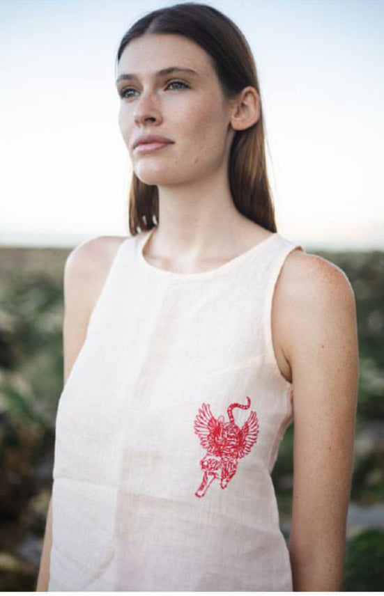 TANK TOP LINEN BLUSH