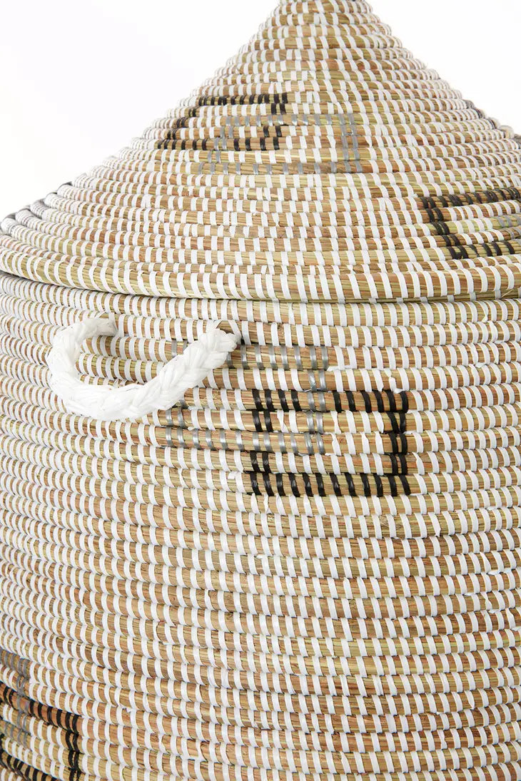 Extra Large White Perfect Match Hamper Basket from Senegalo