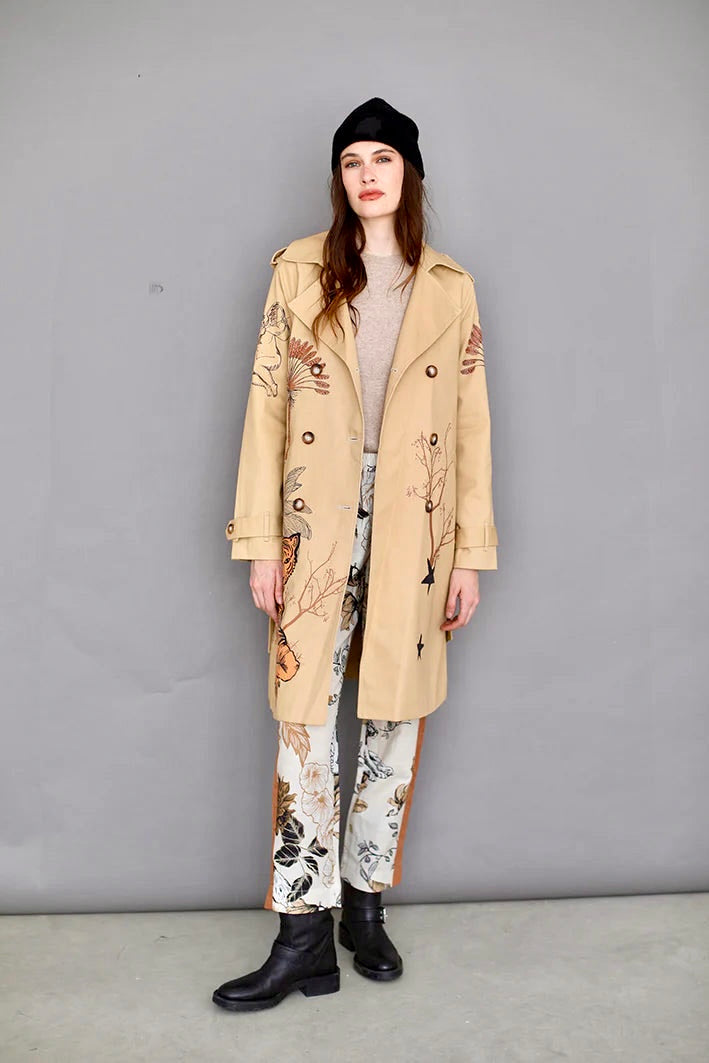 TRENCH TOILE DE JOUY BEIGE