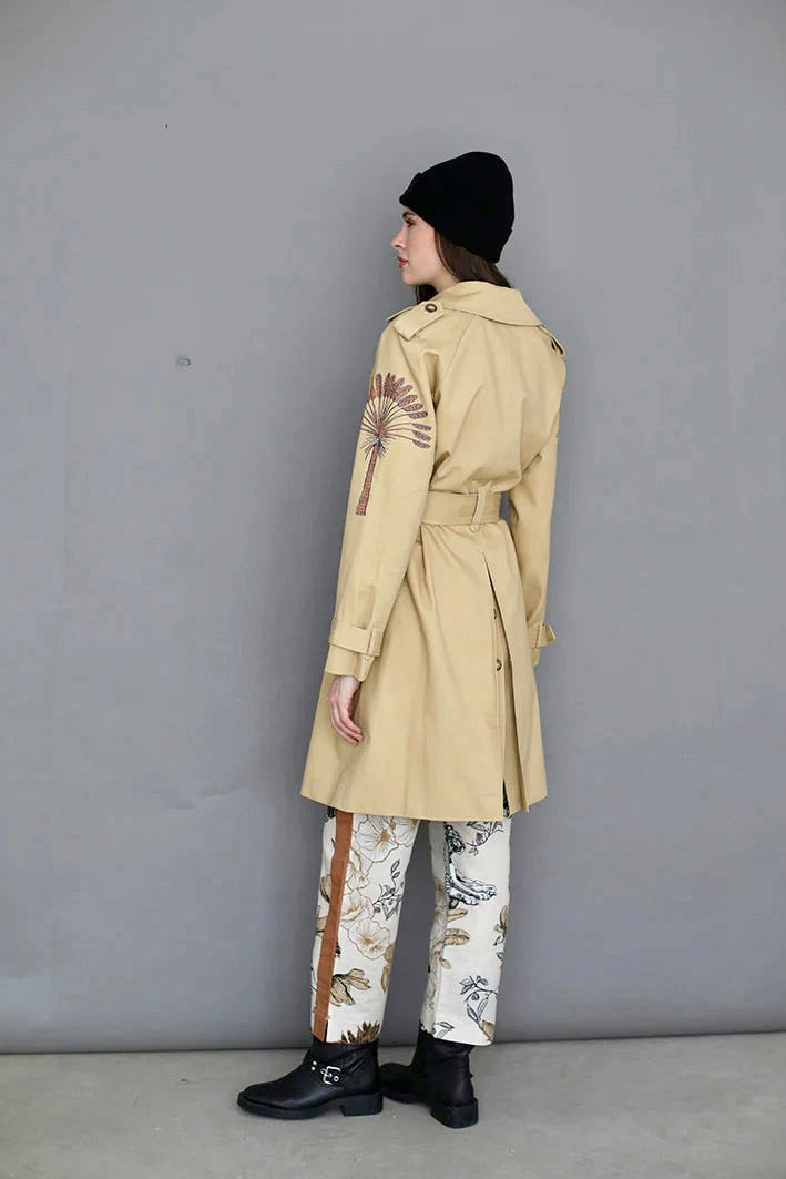 TRENCH TOILE DE JOUY BEIGE