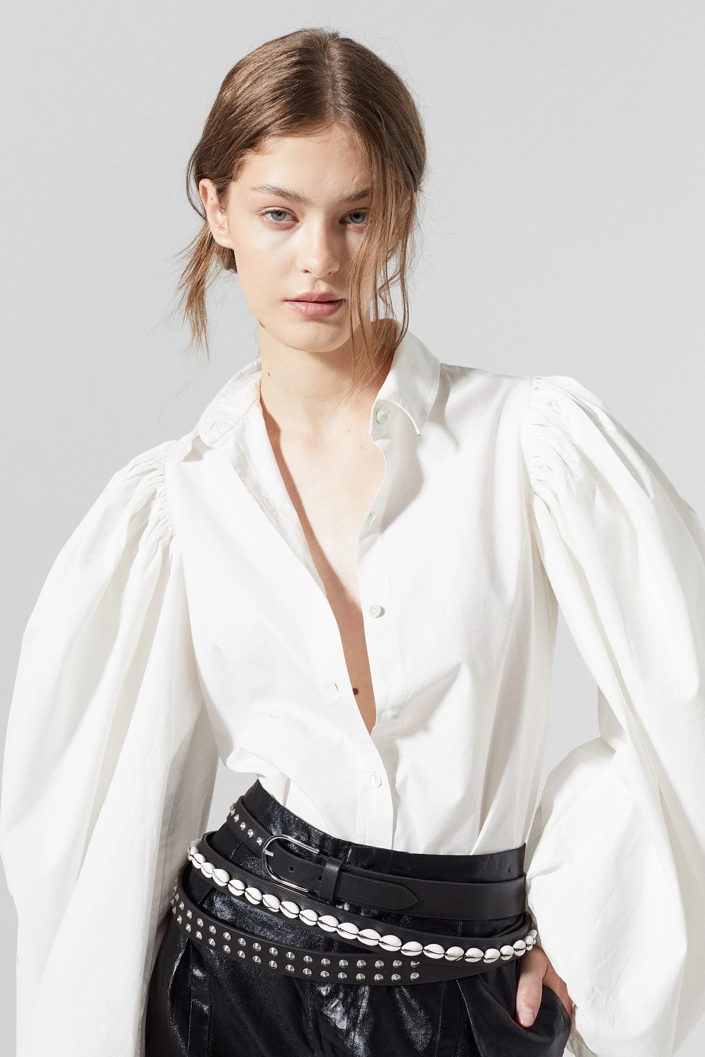 Samba Cotton Poplin Shirt - White