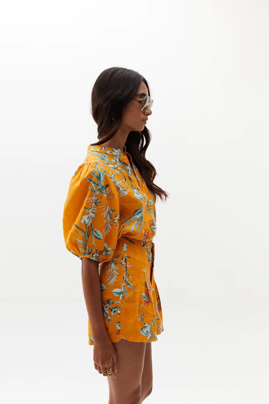 Bubble Linen Shirt - Sunshine