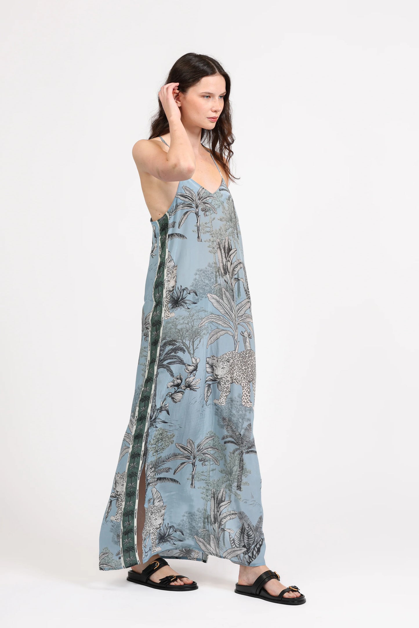 LONG DRESS TROPIQUE LIGHT BLUE