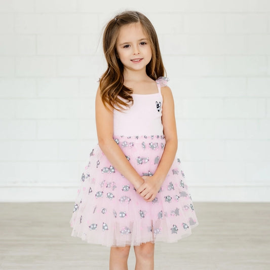 Han Frill Tutu Dress- Pink