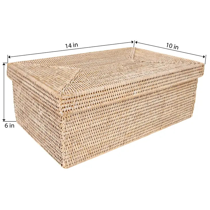 Rattan Storage Box with Lid