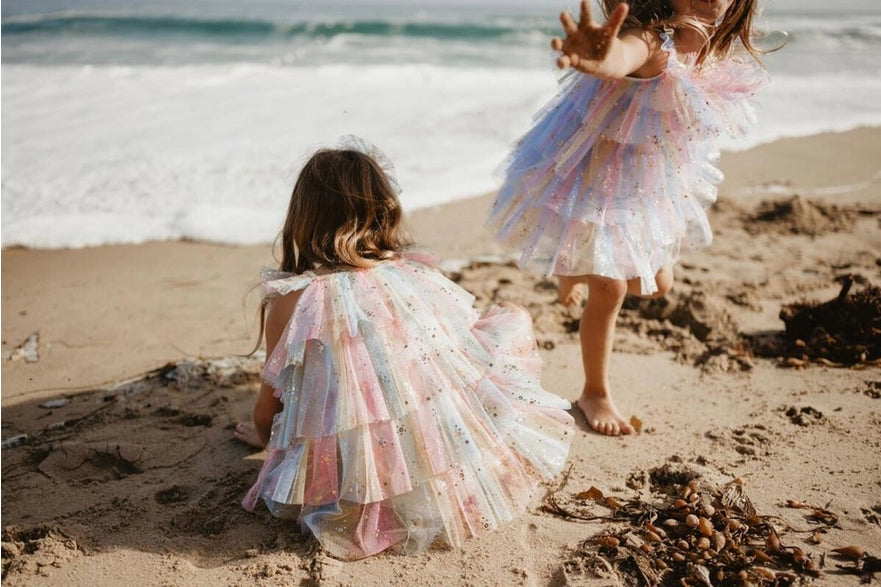 Layered Dress-Peach Star
