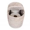 Oval Rattan Double Tissue Roll Holder