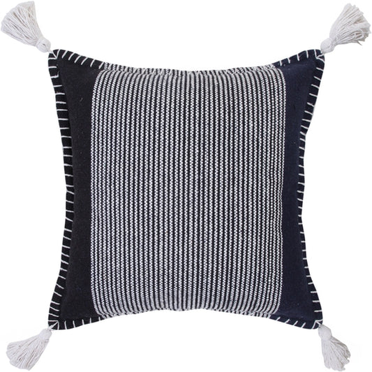 Simple Whipstitch Throw Pillow with Tassels