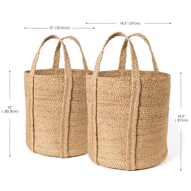 Kata Basket With Handle - Natural Large