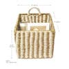 Ula Square Basket- Stripe