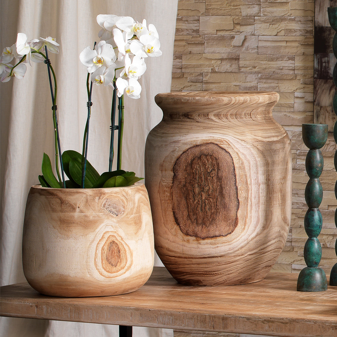 Topanga Wooden Vase