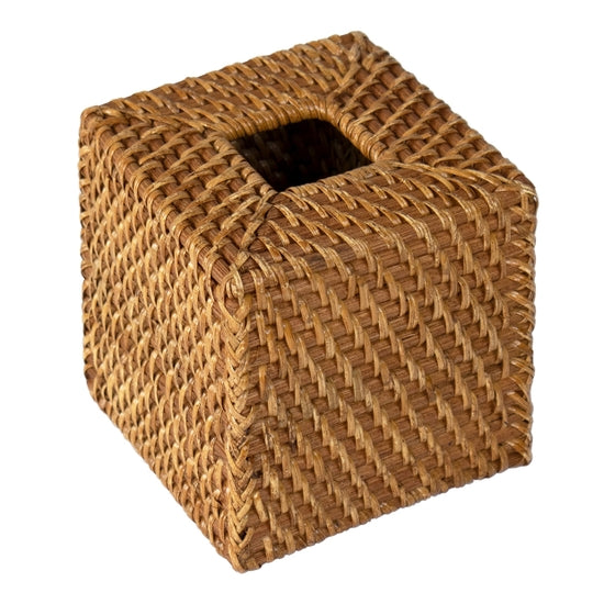 Rattan Square Tissue Box Holder.Rustic Tissue Paper Box