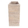 Rattan Magazine Basket- White Wash