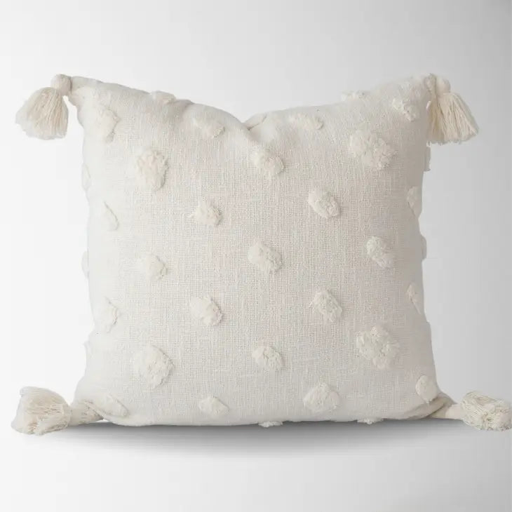 Lillee Polka Dot Shag Pillow