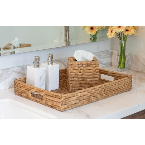 Rattan Rectangular Tray