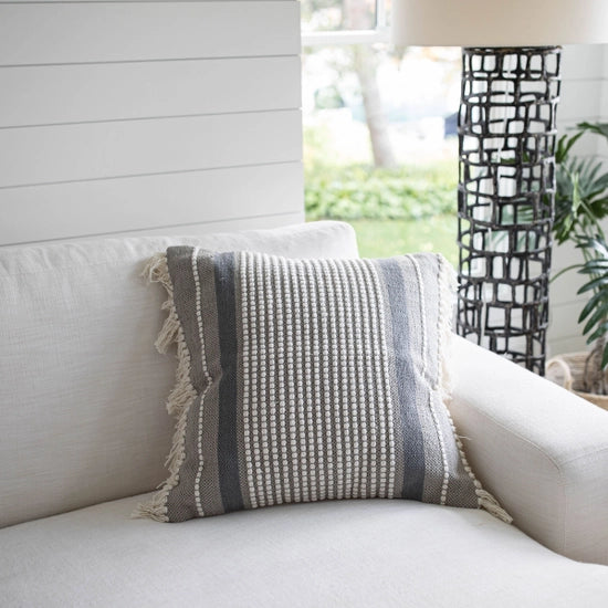 Hand Woven Maeve Pillow Gray