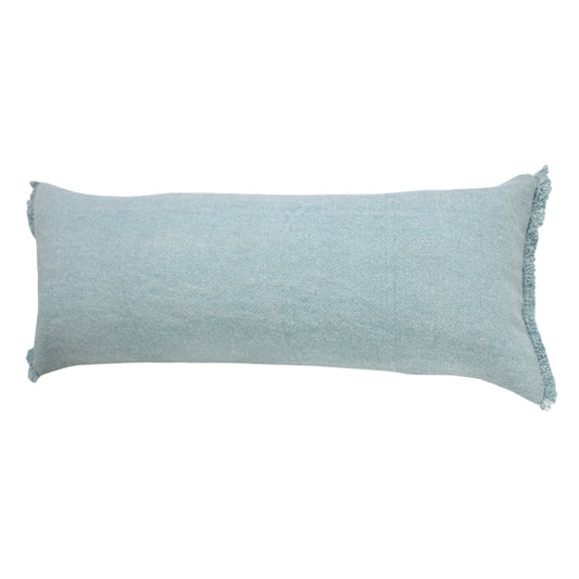 NEW! Light Blue Solid Stonewash Throw Pillow