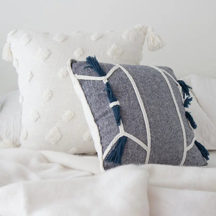 Addilyn Boho Pillow Navy