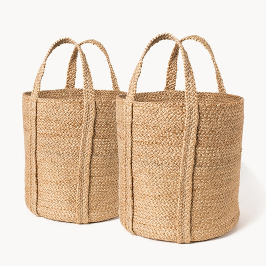 Kata Basket With Handle - Natural Large