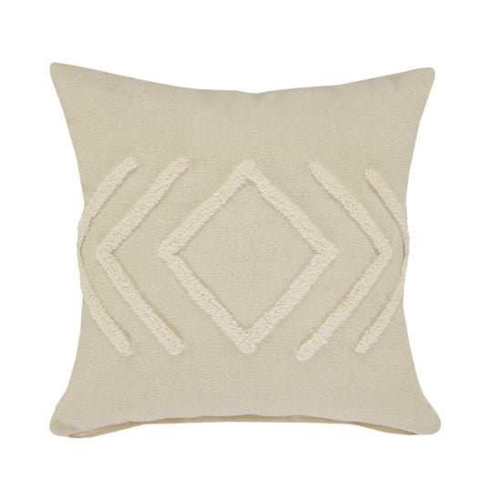 NEW ! Directional Diamond Lumbar Throw Pillow- Off -White