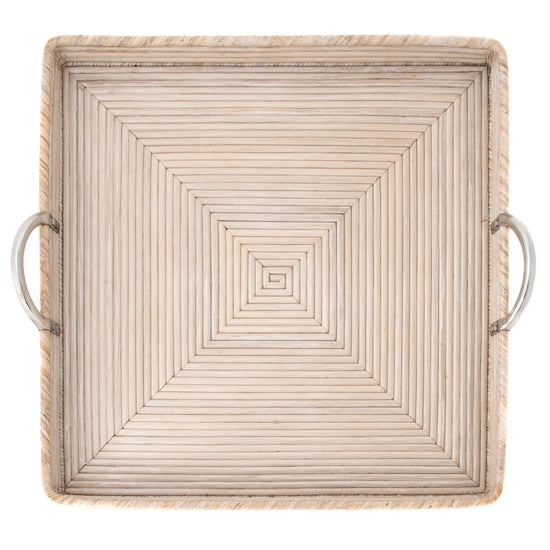 Artifacts Rattan Sattu Collection Square Tray