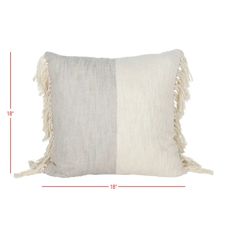 Hand Woven Shiloh Pillow Gray