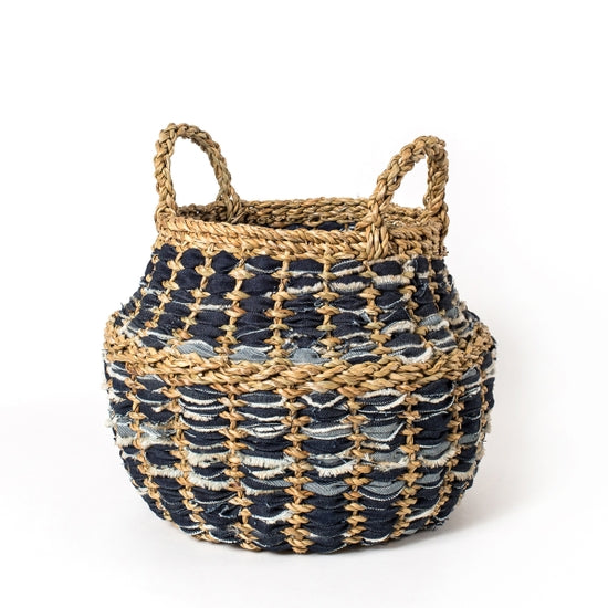 Daya Demin Foldable Basket- Medium