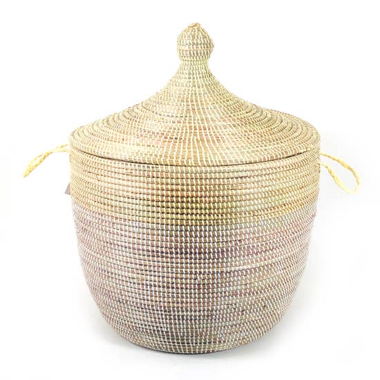 Senegalese Hamper - Two Tone Natural and White