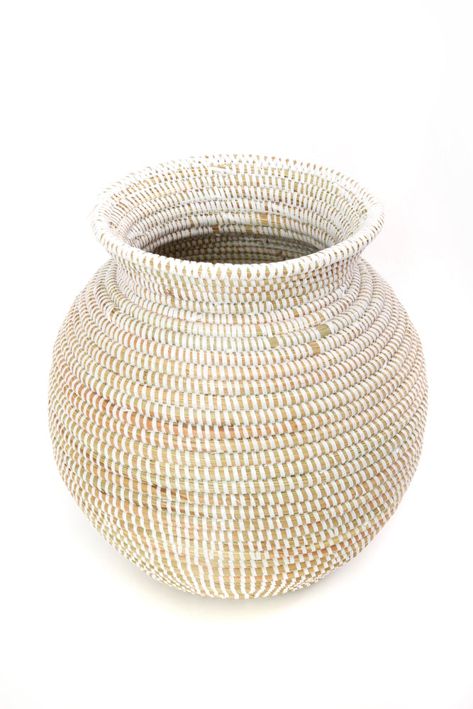 White Senegalese Kitchen Basket