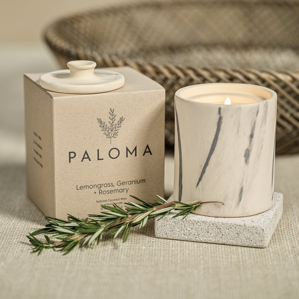 Paloma Scented Candle in Clay Jar