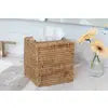 Rattan Column Tissue Box Cover- Honey Brown