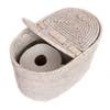 Oval Rattan Double Tissue Roll Holder