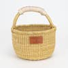 Mini Bolga Basket - Natural Leather Handle