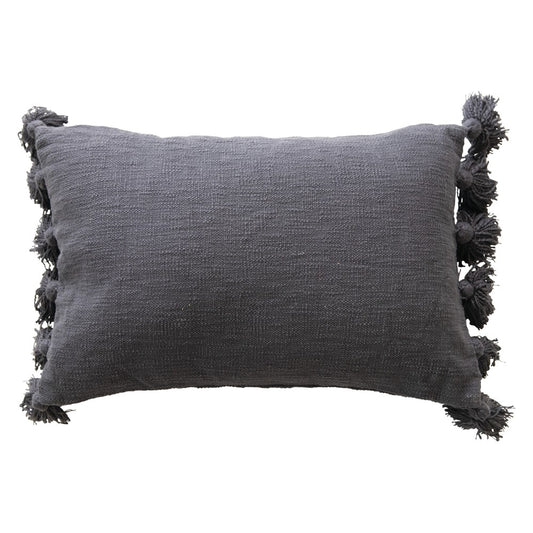 Cotton Slub Pillow-Midnight Blue