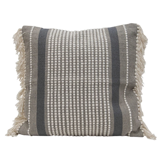 Hand Woven Maeve Pillow Gray