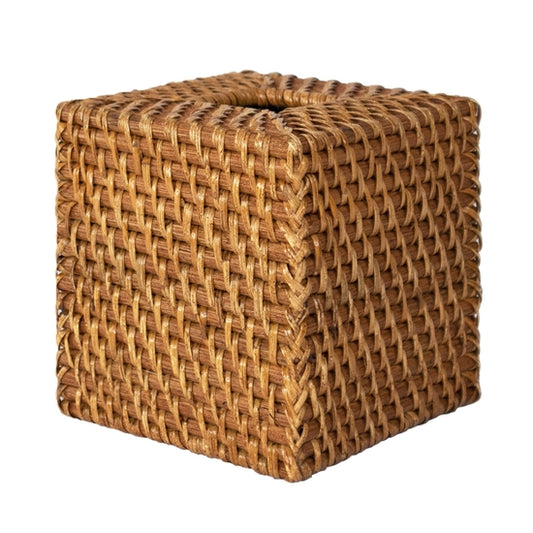 Rattan Square Tissue Box Holder.Rustic Tissue Paper Box