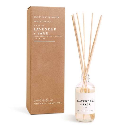 Reed Diffuser Set of 3  -Spa Day, Lavender + Sage & Island Air