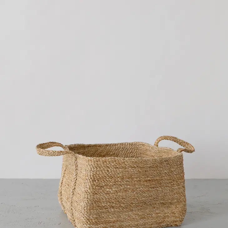 Will & Atlas Tabletop Square Jute Basket in Natural