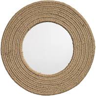Round Jute Mirror